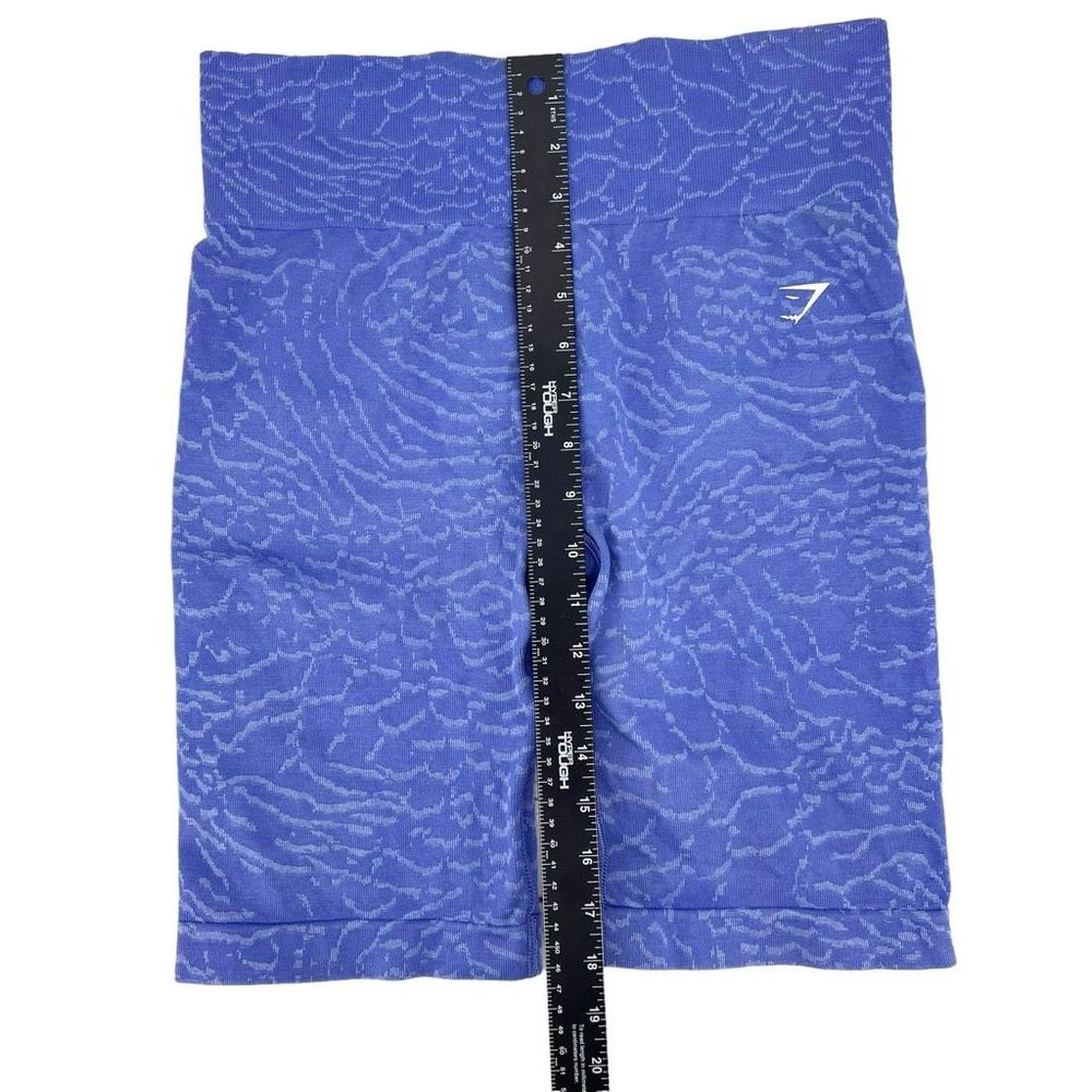 Gymshark Women's Adapt Animal Seamless Cycling Shorts Court Blue Size Large - Picture 4 of 8
